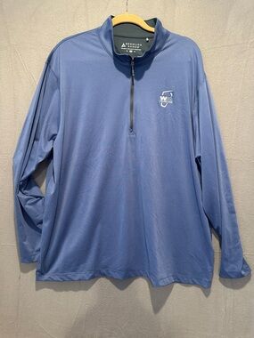 Bermuda Sands Men's Long-Sleeve Half-Zip Pullover - Blue